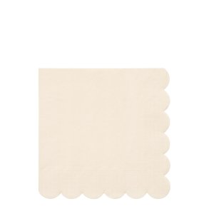 CREMEFARVET SERVIETTER