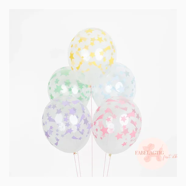 5 STK STJERNE BALLONER