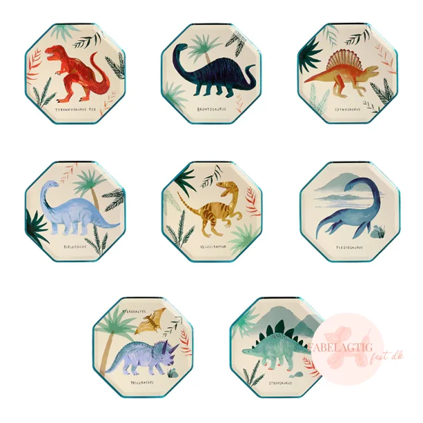 DINOSAUR TALLERKNER SM