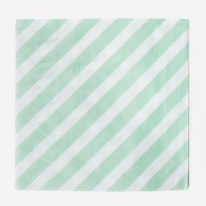 GRN STRIBET SERVIETTER