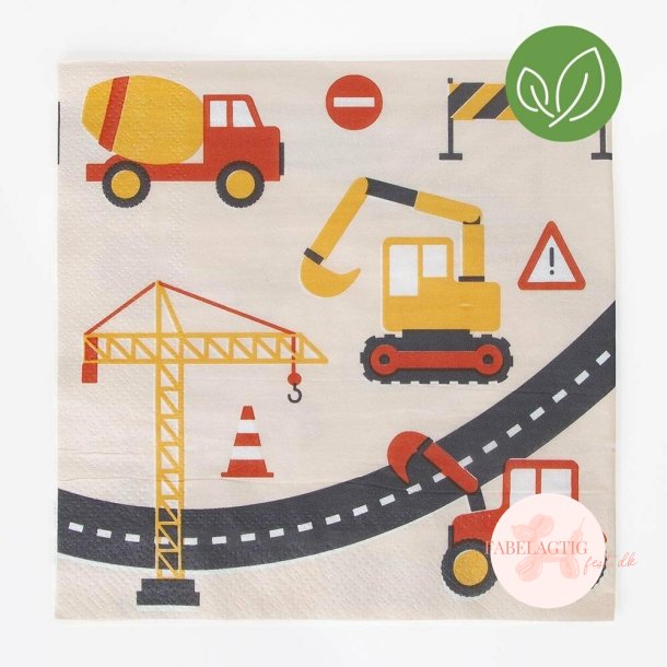 BYGGEPLADS SERVIETTER