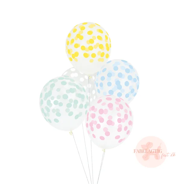 5 STK CONFETTI BALLONER